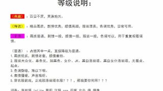 洛丽塔H片分级标准
