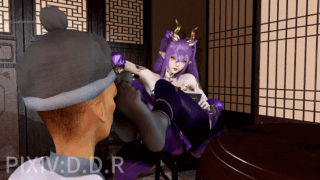 [3D动画][VAM] D.D.R：紫妍 性感美少女黑丝美脚足交榨精 [1.2G] [FM-夸克]