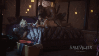 [3D动画][CV] [Brutalisk Entertainment] 9月新作：爱丽丝+蒂法 性感女友在专注于游戏的男友旁边被朋友侵犯中出 [1.6G] [FM-夸克]
