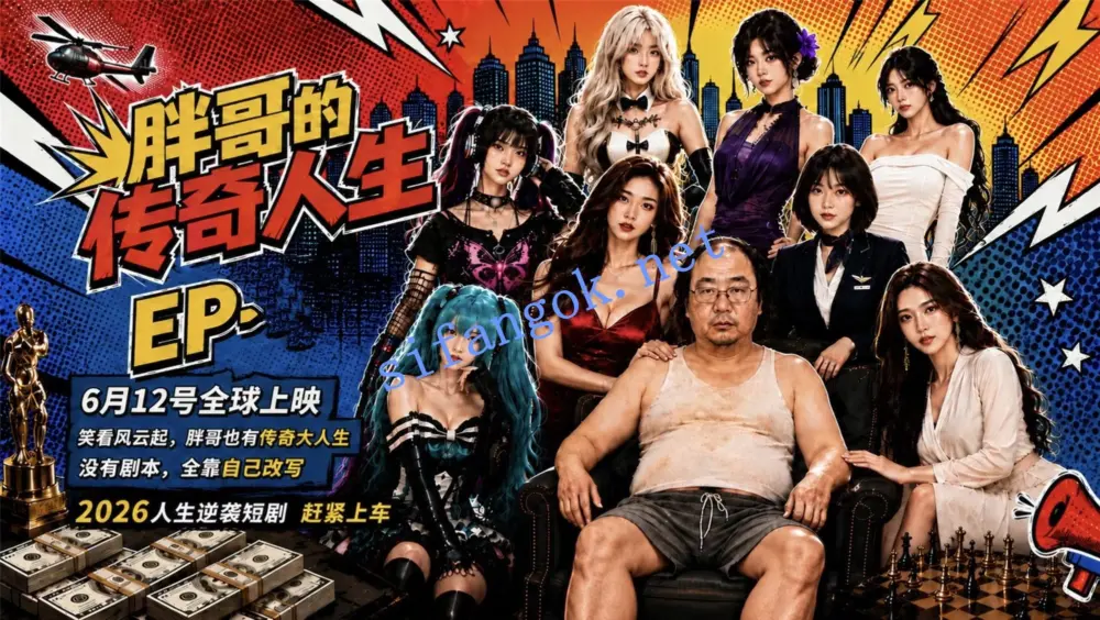 【AI连续短剧】胖哥的传奇人生EP1-3