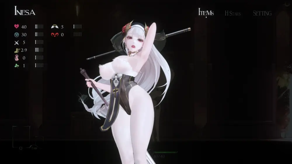 【究极ACT/中文/全动态】神作预定：棘罪修女-伊妮莎 V0.7.5 官方中文版